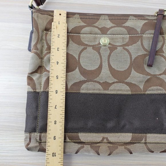 Coach Bag Womens Brown Crossbody Shoulder Purse Designer Monogram Logo Signature - Picture 4 of 16